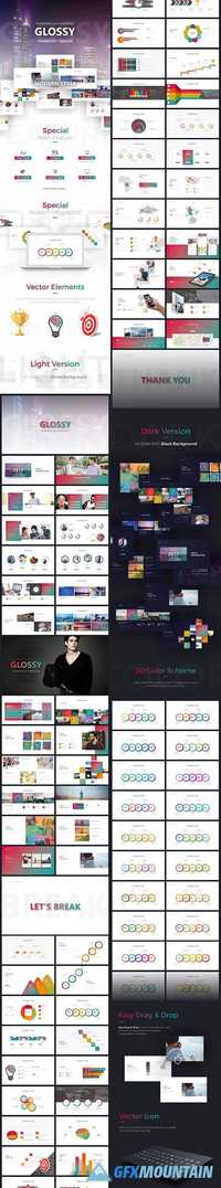 Glossy PowerPoint Template 19873464