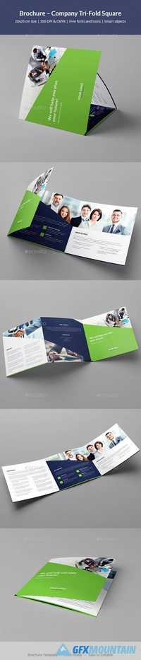 Brochure – Company Tri-Fold Square 20604299