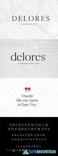 Delores - A Modern Serif Font  1806538
