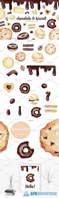 Chocolate & Biscuits clipart 1847158