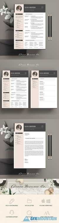 Resume Template 3 Pages Pack OA 1846649