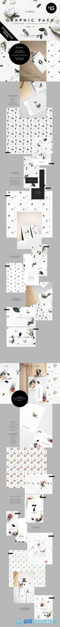 Floral Graphic Pack + bonus files 1802733