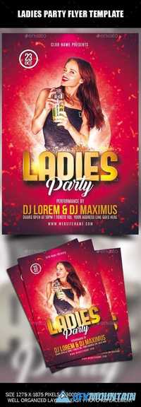 Ladies Party Flyer Template 20664844