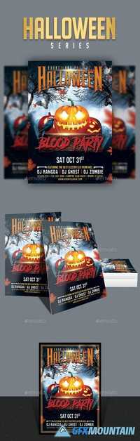 Halloween Blood Party Flyer 20693638