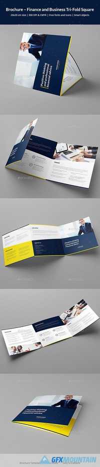 Brochure – Finance and Business Tri-Fold Square 20633523