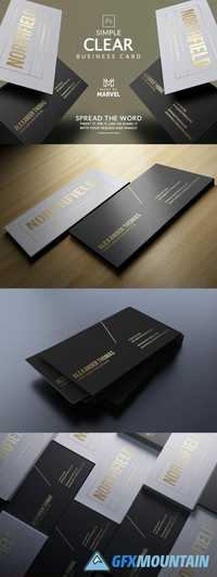 Simple Clear Business Card 1880423