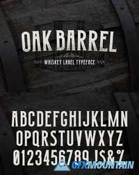 Oak Barrel - Whiskey Label Font 1862607