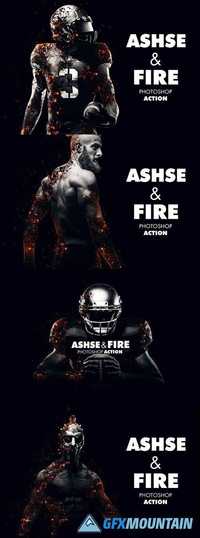 Ashes and Fire Photoshop Action 1828259