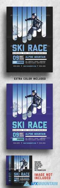 Ski Race Flyer 18679743