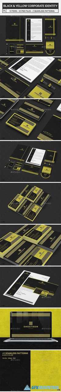 Black and Yellow Corporate Identity Template 20738613