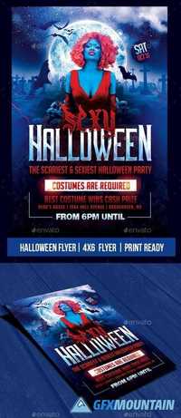 Halloween Party Flyer Psd Template 20736404