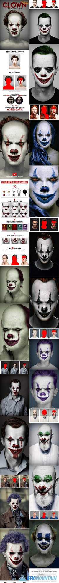 Clown Photoshop Action 20736775