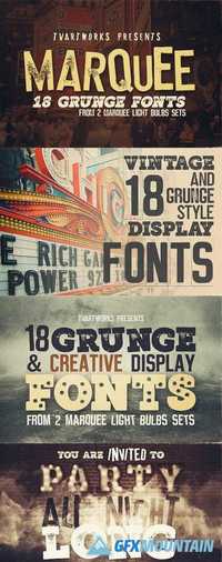 Marquee - 18 Grunge Fonts 1932471