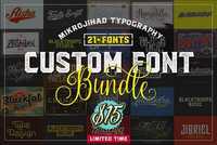 21+ Custom Font Bundle 1950312