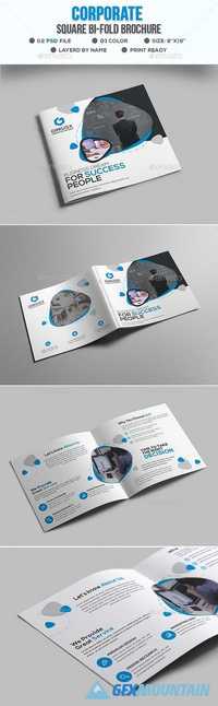Corporate Square Bi-Fold Brochure 20766627