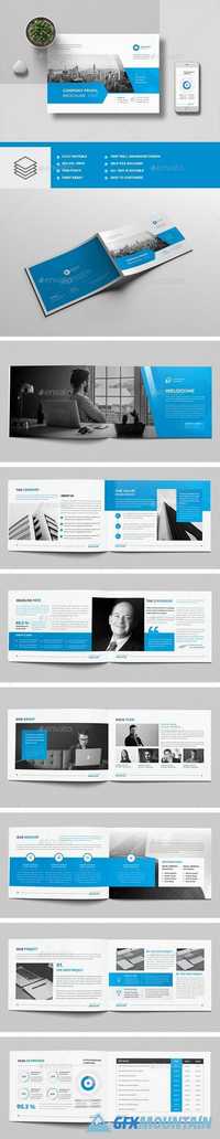 The Blue Corporate Brochure Landscape 20810897
