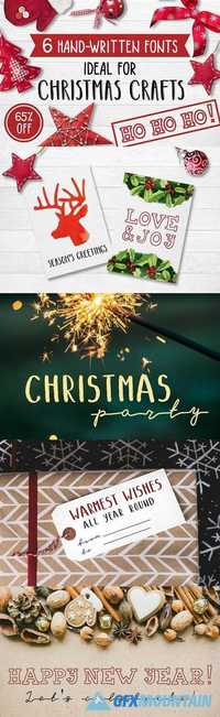 6 Fonts Christmas Collection 1967590