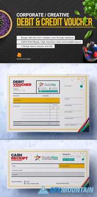 Debit and Credit Voucher Design Template 20766635
