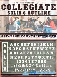 Collegiate Greek Font Set 1953941