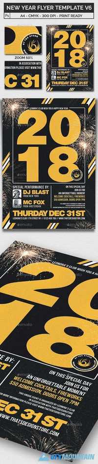 New Year Flyer Template V6 20898759