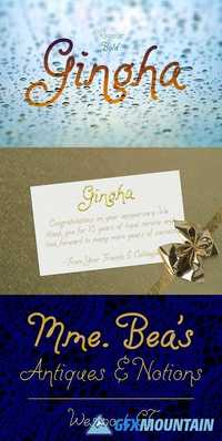 Gingha A Curly Font 1385816