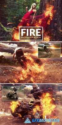 Fire Photoshop Action 1993790