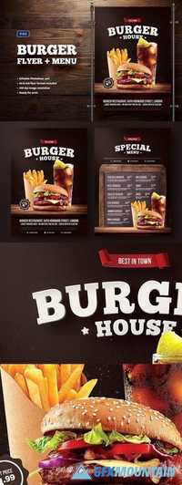 Burger Flyer + Menu 1391888