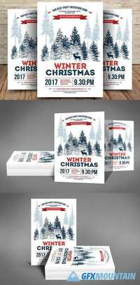 Minimal Christmas Winter Flyer 2019779