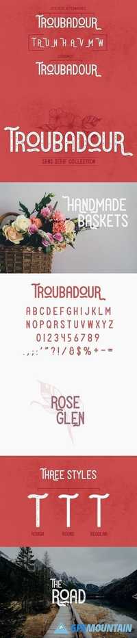 Troubadour | A Stylish Sans Serif 1390120