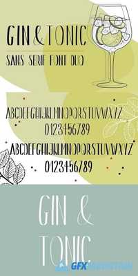 Gin & Tonic | Sans Serif Font Duo 1391754