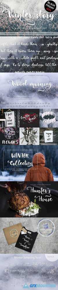 Winter Story Font Family - 2 Fonts