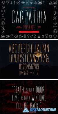 Carpathia Typeface + Extras 1985612