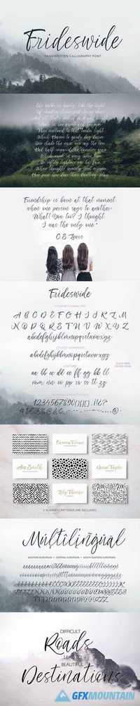 Frideswide Script Font 2014113