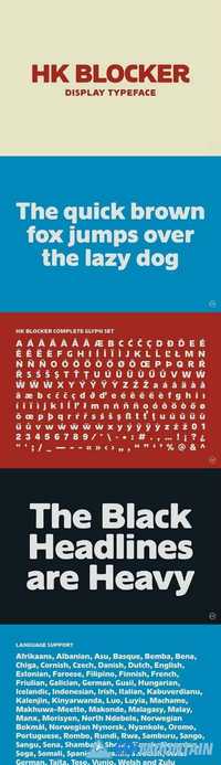 HK Blocker Typeface 1418195