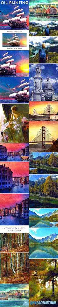 Oil Painting Photoshop Action 20962486
