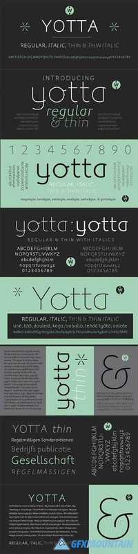 Yotta Font Family