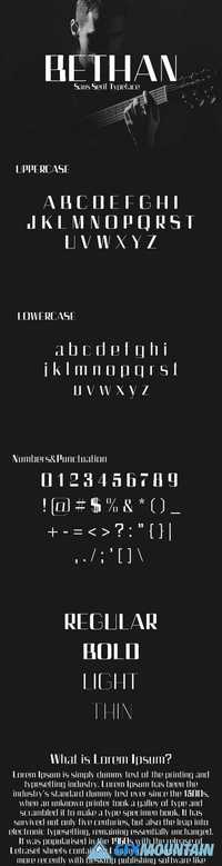 Bethan Sans Serif Typeface 1417330