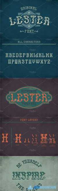 Lester Vintage Label Typeface 1873562