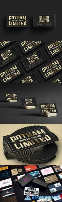 Gold And Black Business Card 2032923