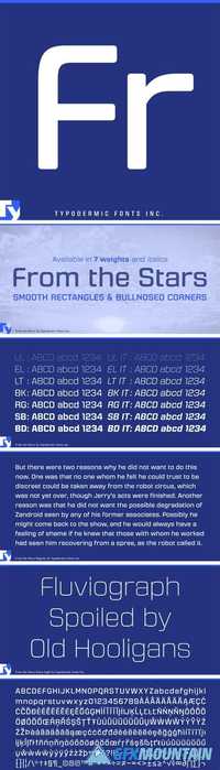 From The Stars Font Family