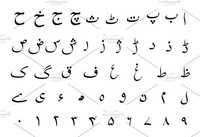 Set of Urdu alphabet signs 1955589
