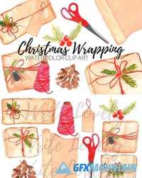 Christmas Wrapping Paper Clip Art 2043184
