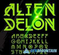 Alien Delon Font 57373
