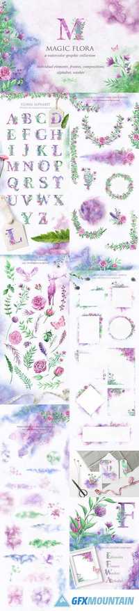 MAGIC FLORAL WATERCOLOR COLLECTION - 2065962