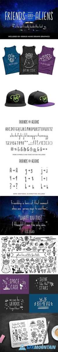 Friends and Aliens Font  1706124