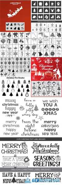 Christmas Brushes Collection for Photoshop ABR