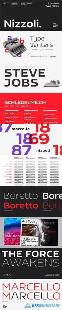 Nizzoli Font Family