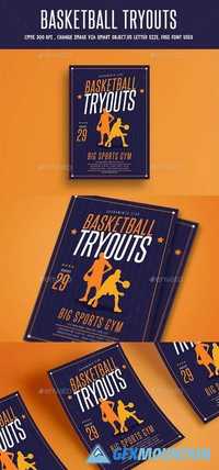 Basketball Tryouts Flyer 20384382