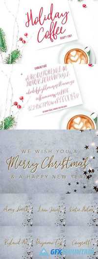 Holiday Coffee Script Font 2163093
