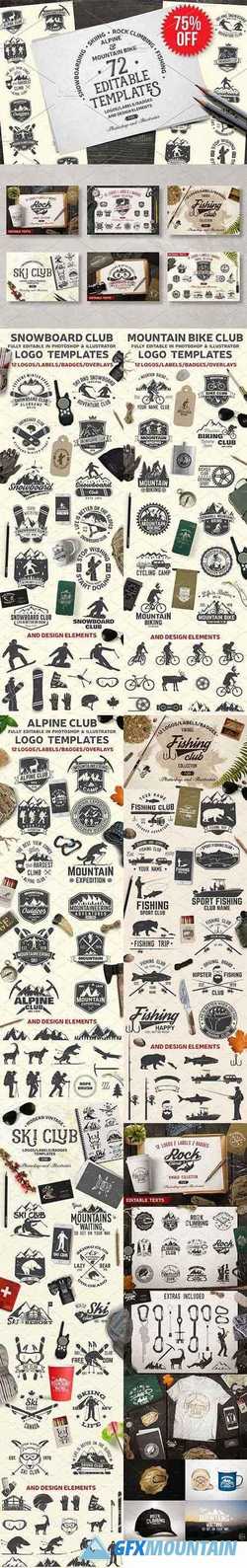 Vintage Adventure Logo Bundle 2147990